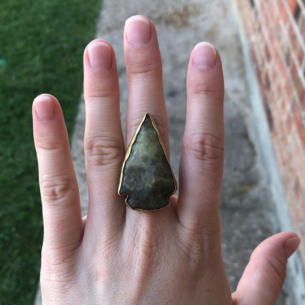 Handmade arrowhead ring